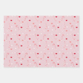 Feuille De Papier Cadeau Bonbons et étoile motif (Devant)