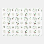 Feuille De Papier Cadeau Bonheur des Fêtes (Devant 3)