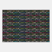 Feuille De Papier Cadeau Bonne année (Devant 3)