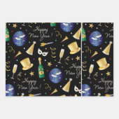 Feuille De Papier Cadeau Bonne année (Devant 2)