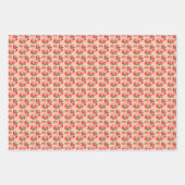 Feuille De Papier Cadeau Bonne fête d'anniversaire fraise été (Devant 3)