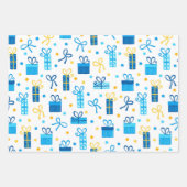 Feuille De Papier Cadeau Bonne Hanoukka (Devant)