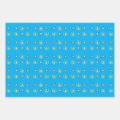 Feuille De Papier Cadeau Bonne Hanoukka (Devant 2)