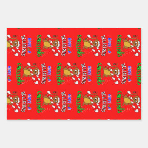 Feuille De Papier Cadeau Bonne Noël 25 Décembre Noël