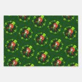 Feuille De Papier Cadeau Bonne Saint Patrick. (Devant 2)