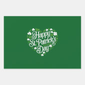 Feuille De Papier Cadeau Bonne Saint Patrick's Day (Devant)