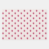 Feuille De Papier Cadeau Bonne Saint Valentin Raspberries Aquarelle (Devant 2)