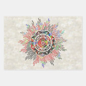 Feuille De Papier Cadeau Bonnes vibrations (Devant)