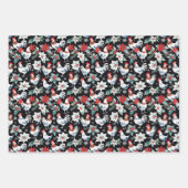 Feuille De Papier Cadeau Bons poulets de Noël (Devant 2)