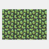 Feuille De Papier Cadeau Boo Octopus Green Kids Clothing & Décor (Devant 2)