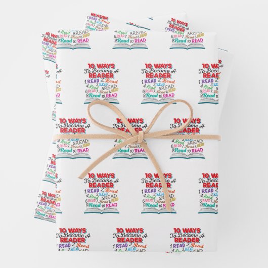 Feuille De Papier Cadeau Book Lover 10 Ways to Become a Reader (En situation)