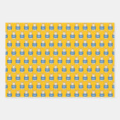 Feuille De Papier Cadeau Book lovers bookish animals gift wrap (Devant 2)