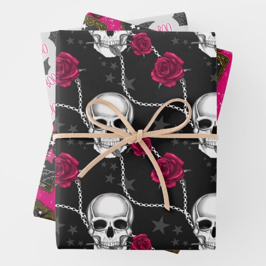 Feuille De Papier Cadeau Bootiful Gothic (En situation)