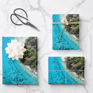 Feuille De Papier Cadeau Bora Bora - Chemin Vers L'Océan