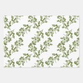 Feuille De Papier Cadeau Bords roses et bandes frontalières (Devant 2)