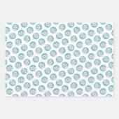 Feuille De Papier Cadeau Borzoi Peinture blanche russe Wolfhound Chien Art (Devant 2)