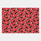 Feuille De Papier Cadeau Boston Terrier Playtime Cute Dogs (Devant 2)
