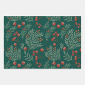Feuille De Papier Cadeau Botanical Christmas Wrapping Paper (Devant 2)
