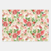 Feuille De Papier Cadeau Botanical Fruit and Flowers  (Devant 2)