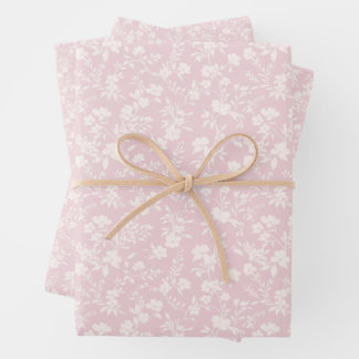 Feuille De Papier Cadeau Botanical Garden Neutral - Blush Pink