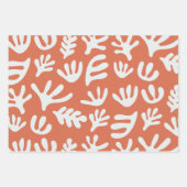 Feuille De Papier Cadeau Botanique Boho Matisse Cutout Motif (Devant 2)