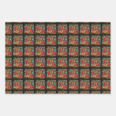 Feuille De Papier Cadeau Bottes de cowboy occidentales Long Horn Steer et c (Devant 2)