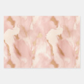 Feuille De Papier Cadeau Bottes de cowgirl Brown occidentales (Devant 3)