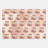 Feuille De Papier Cadeau Bottes de cowgirl Brown occidentales (Devant 2)