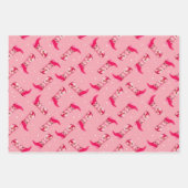 Feuille De Papier Cadeau Bottes et fleurs de cowboy (Devant)