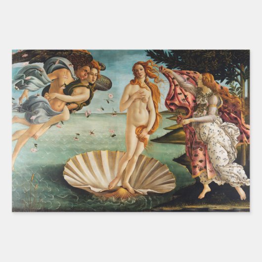 Feuille De Papier Cadeau Botticelli (Devant 2)