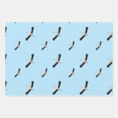 Feuille De Papier Cadeau Bouches et fleurs sauvages (Devant)