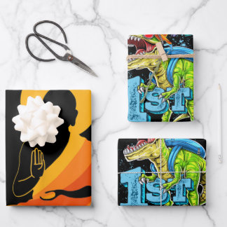 Feuille De Papier Cadeau Bouddha YingYang Zen Yoga, Détendez-vous, Profitez