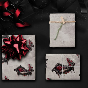 Feuille De Papier Cadeau Boudoir Chaise   Canapé-lit victorien d'évanouisse