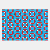 Feuille De Papier Cadeau Bouée Lifesaver bouée de protection de la vie pisc (Devant 2)