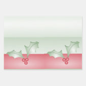 Feuille De Papier Cadeau Bouges de rose verte Holly (Devant 3)