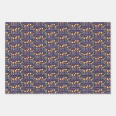 Feuille De Papier Cadeau Bougies d'anniversaire (Devant 3)