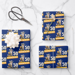 Feuille De Papier Cadeau Bougies d'anniversaire de Tamia