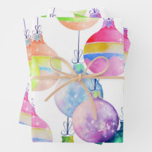 Boules multicolores de Noël