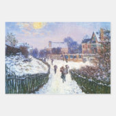 Feuille De Papier Cadeau Boulevard Saint Denis Argenteuil par Claude Monet (Devant 2)