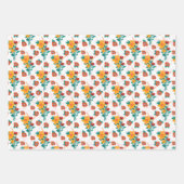 Feuille De Papier Cadeau Bouquet de fleurs (Devant)