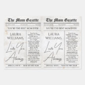 Feuille De Papier Cadeau Bouquet de fleurs de journaux de la Fête des mères (Devant 3)