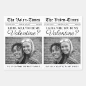 Feuille De Papier Cadeau Bouquet de fleurs éditable Valentines Day (Devant 3)