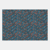 Feuille De Papier Cadeau Bouquet de Noël (Devant 3)