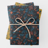 Feuille De Papier Cadeau Bouquet de Noël (En situation)