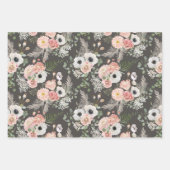 Feuille De Papier Cadeau Bouquet élégant d'eucalyptus (Devant 3)