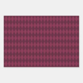 Feuille De Papier Cadeau Bourgogne et Gold Paris (Devant 3)