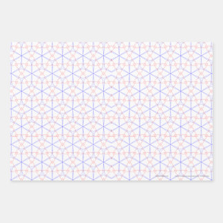 Feuille De Papier Cadeau Boutons de tulipe bleu rouge