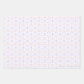 Feuille De Papier Cadeau Boutons de tulipe bleu rouge (Devant 2)