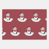 Feuille De Papier Cadeau Bow-tiful Seal – Christmas Edition (Devant)