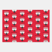 Feuille De Papier Cadeau Bowling Thème Anniversaire Personnalisé (Devant 3)